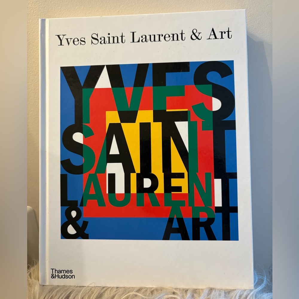 Yves Saint Laurent & Art Book with Multicolor Geometric Design